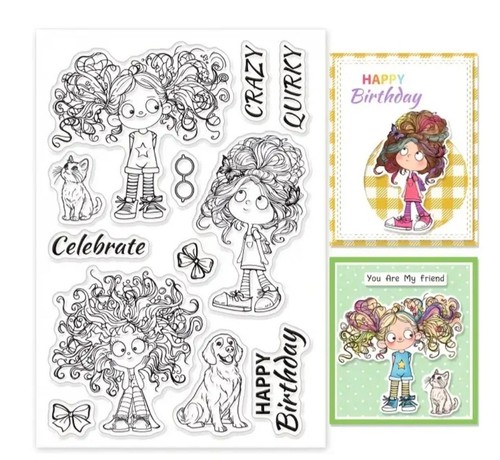 Clear stamps girl - stamps,