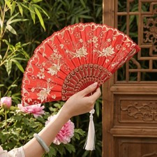 Vintage style folding fan - folding,
