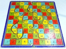 Vintage Snakes & Ladders Game