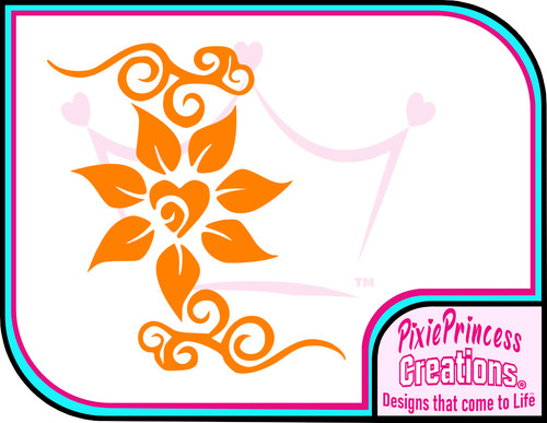 Flower pretty sticker vinyl - pretty,
