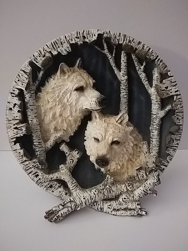 Vintage wood art deco winter - art,