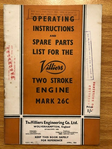 Villiers mark 26c stroke - 2,