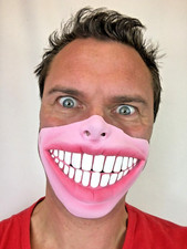 Funny big teeth - mask, smile