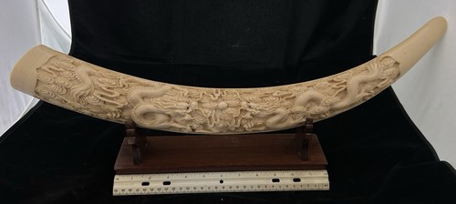 Hand carved faux - faux, tusk