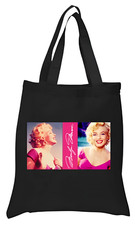 Monroe Black Cotton Tote Bag