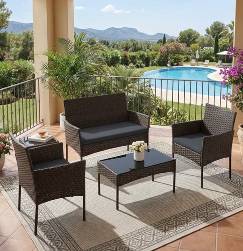 Brown garden rattan - brown,