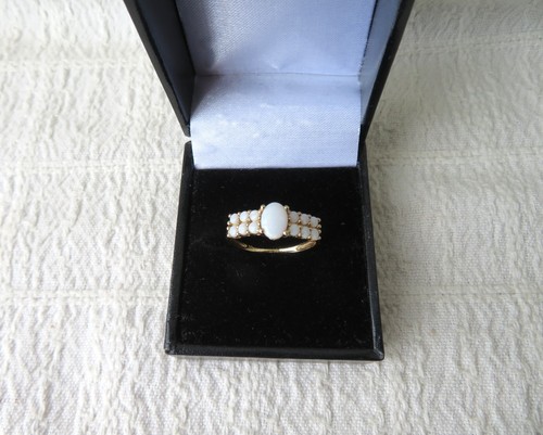 Vintage 9ct yellow gold - 9ct, opal