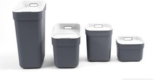 Curver Ready To Collect Waste Separation Plastic Bins Dark  Grey , 5L - 30L