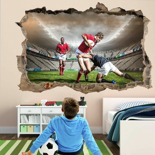 Rugby stadium players wall - rugby,
