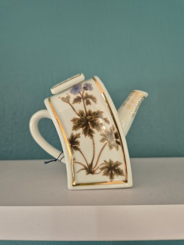 Porcelain art miniature teapot - porcelain,