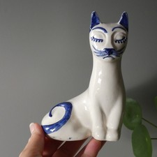 Vintage Cat Figurine Quirky
