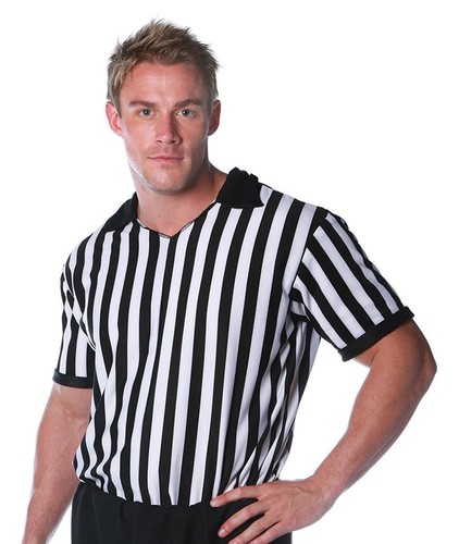 Referee men costume shirt - referee,