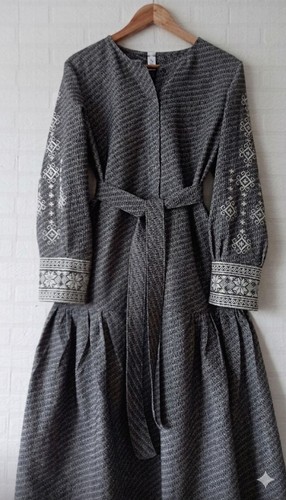 Slavic runes embroidery linen