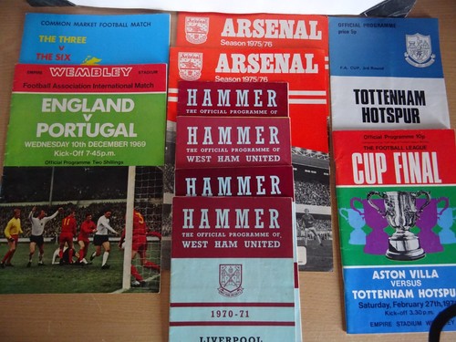 Football programmes early - programmes,