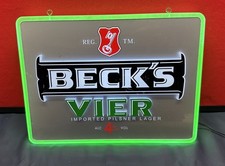 Becks vier light box - pub, sign