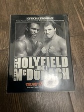 Evander Holyfield Vs McDonough  Boxing Program Mint Condition