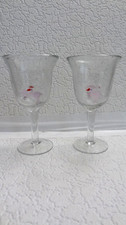 2x Vintage handblown 3D