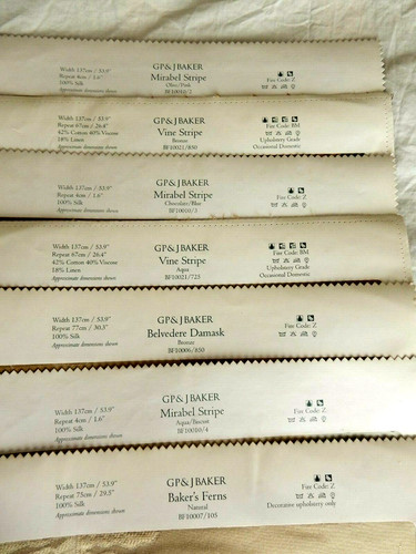 Baker fabric samples - j,