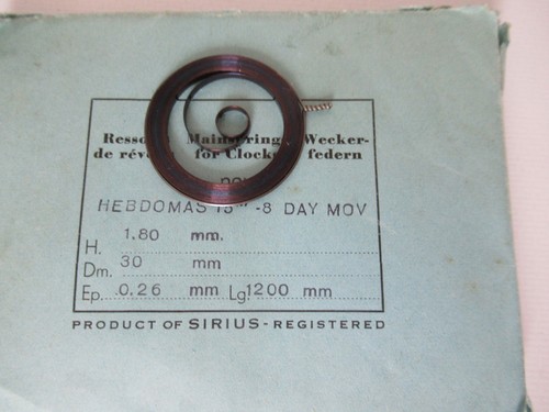 Hebdomas mainspring nos - 15",
