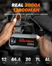WOLFBOX 2000A Car Jump Starter