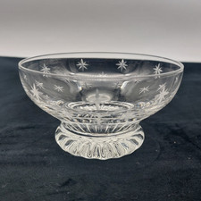 Stuart Crystal Startime Sundae Grapefruit Dish Bowl 4-1/4" 10.8cm Diameter