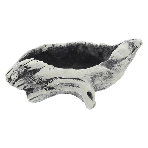 Handmade grey cement - grey, succulent