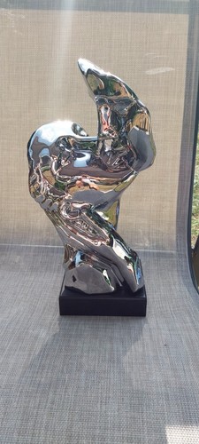 Large silver art sculpture - large,