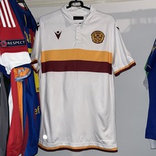 Motherwell fc 2019/20 Macron Away Football Shirt White Men’s Large