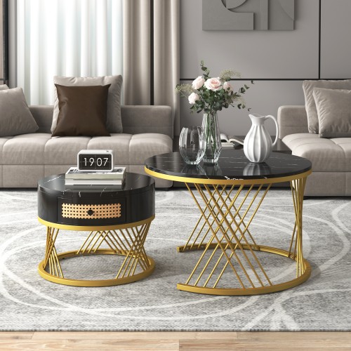 Table piece round coffee - table,