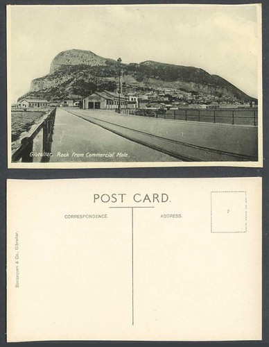 Gibraltar old postcard - old,
