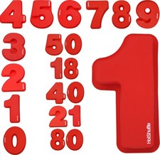 Large silicone number cake - number,