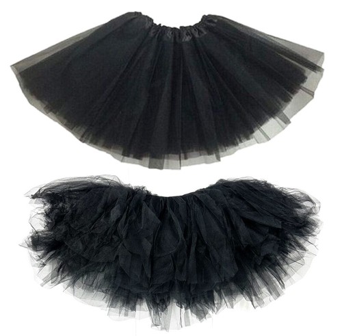 Black tutu skirt halloween - black,