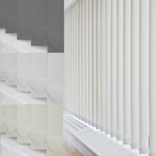 VERTICAL BLINDS COMPLETE SET BLACKOUT DIM-OUT FABRIC HEADRAIL HANGERS WEIGHTS