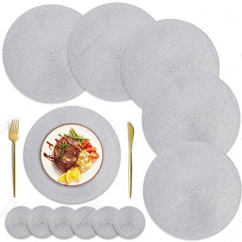 6pcs round slip place - 6pcs,