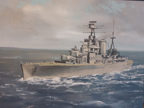 Original marine art painting - marine,