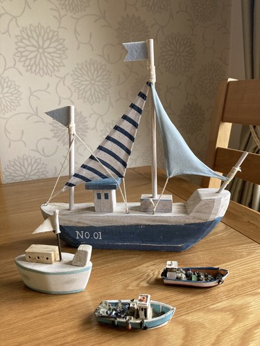 Lovely yacht and fishing boat - lovely,