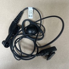 Motorola DP3400, DP4400, DP4600, DP4800 D-shape earpiece PTT Microphone
