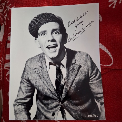 Norman wisdom autograph - norman,