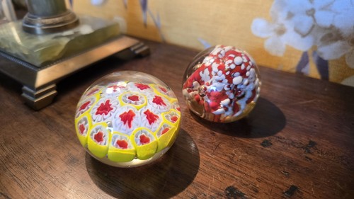Vintage glass paperweights - vintage,