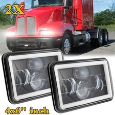 2pcs 4x6 led - led, hi/lo