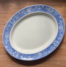 Antique Soho Pottery Ltd Cobridge Azaela Large Oval Serving Platter 17.5"