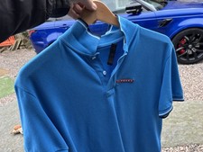 PRADA Men's Blue Polo T-Shirt