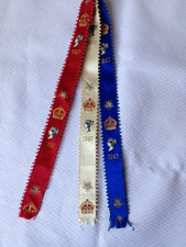 3 Strand Queen Victoria 1887 Golden Jubilee  ~ Silk Woven Bookmark ~ Stevengraph