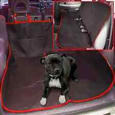 RED 2 IN 1 WATERPROOF CAR REAR BACK SEAT COVER PET DOG PROTECTOR BOOT MAT LINER