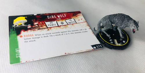 Horrorclix dire wolf 019 - dire,