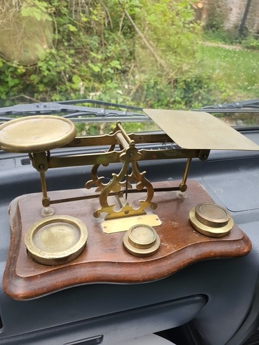 Edwardian brass post - edwardian, office