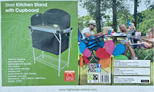 Highlander Steel Camping Kitchen Stand and Cupboard