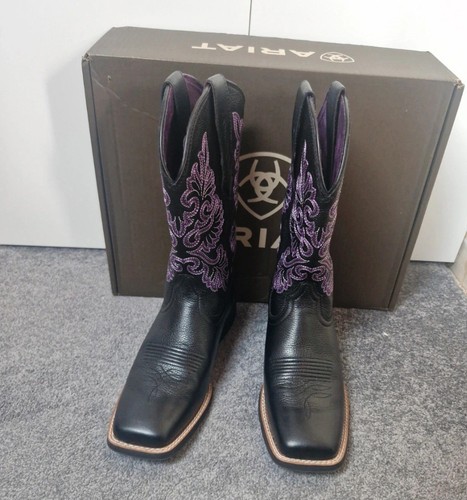 Ariat black and purple womens