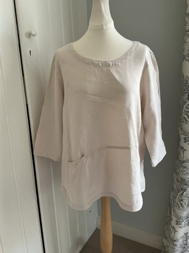 Sahara linen box top - linen, womens