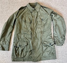 1960s  British Army Vintage Combat Smock Olive Green 60 Pattern 38" Chest Tall